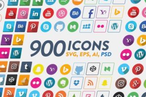 900 Social Media Icons for $6