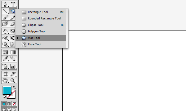 Star tool in Adobe Illustrator