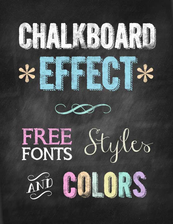 Achieve a hipster chalkboard look and feel