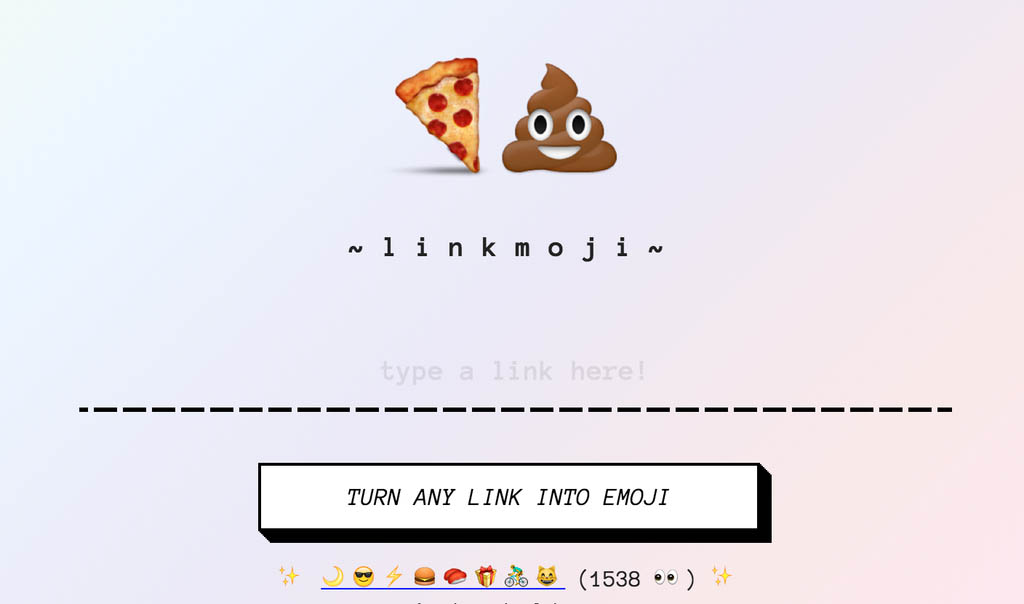 Emoji link shortener turns your URLs into emoji