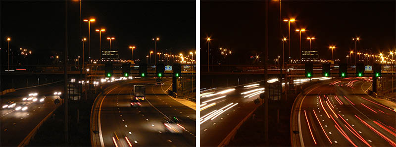 Slow shutter speed example